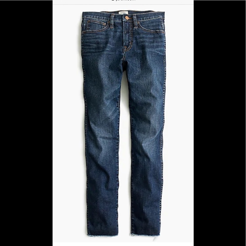 J.Crew Vintage Straight Jean w/ cut hem petite 25